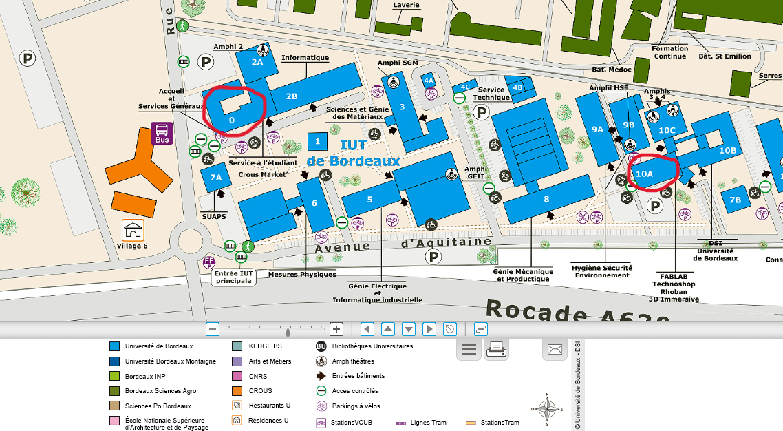 carte IUT Gradignan